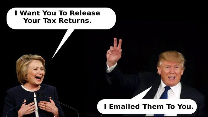 Whiny Republican Donald Trump Now Warning That November Election is Going to Be "Rigged"... Release-taxes-800