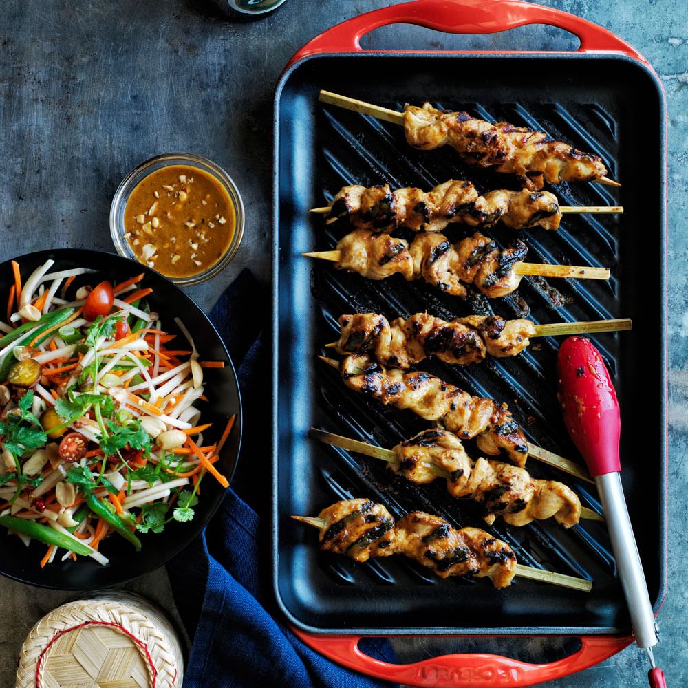 Chicken Satay with Peanut Grilling Sauce Img25l