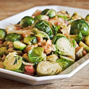 Caramelized Brussels Sprouts with Sherry-Dijon Vinaigrette Img50l