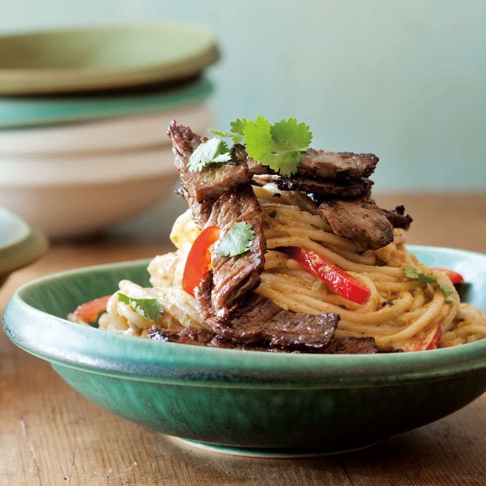 Chinese-Style Peanut Noodles with Seared Beef Img11l