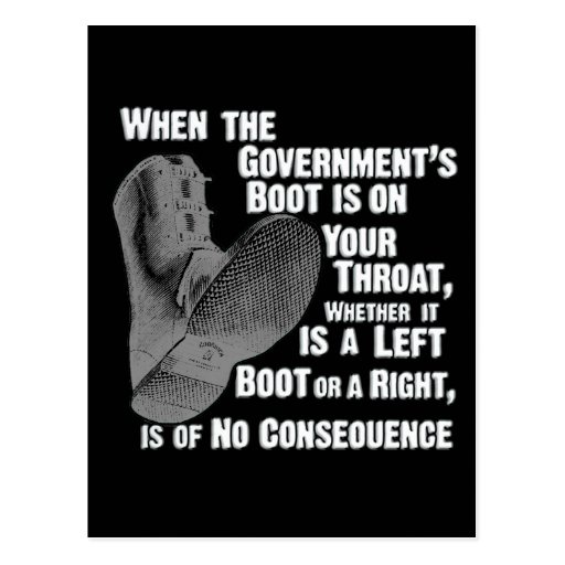 BLACK LIVES MATTER! Government_jack_boot_on_your_neck_postcard-rd4e0861bc70941569be31116515250bc_vgbaq_8byvr_512