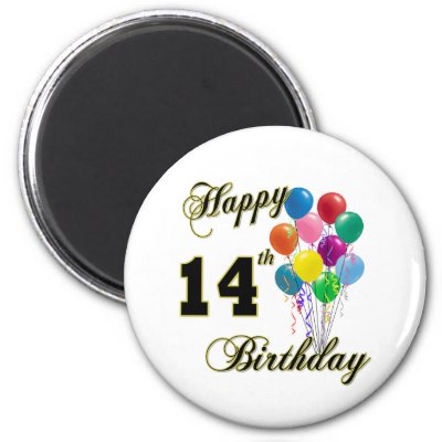 [Birthday Party]Kute Kenny - 14 now!!! Happy_14th_birthday_gifts_and_birthday_apparel_magnet-p147757258665433344envtl_400