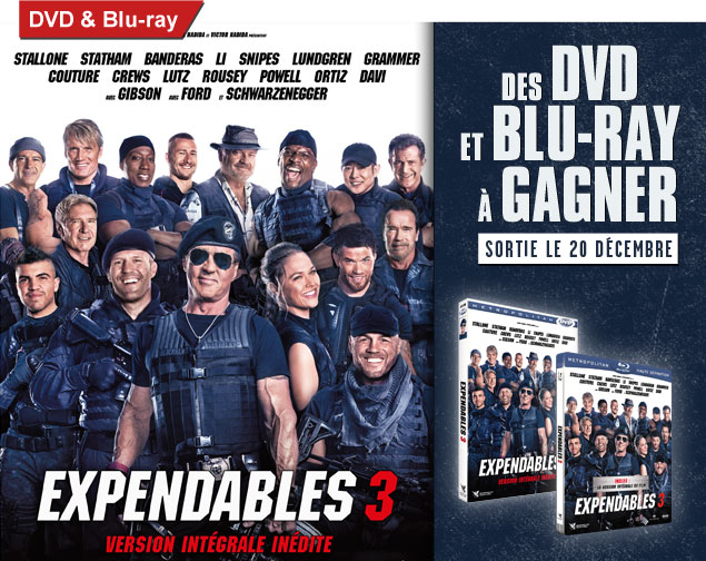 40 places de cinéma pour le film Expendables 3 Illustration