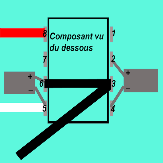 Fabrication d'un convertisseur de tension -5V pour moins de 3 euros. Icl7660-5v