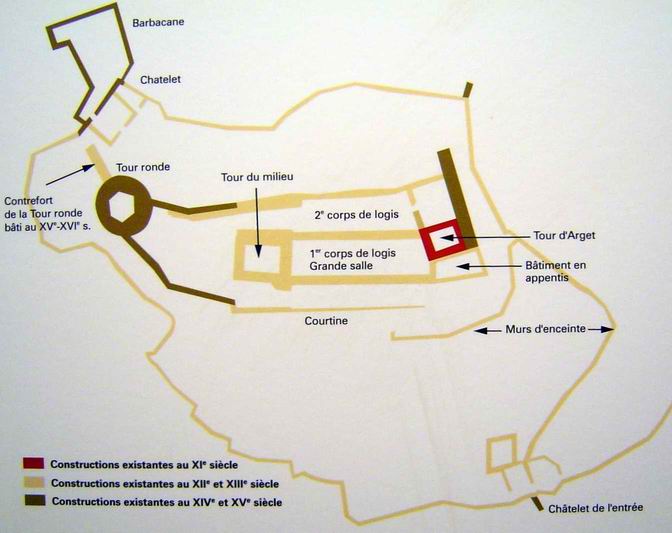 Châteaux - château des Milandes + autres.... Plan-du-chateau