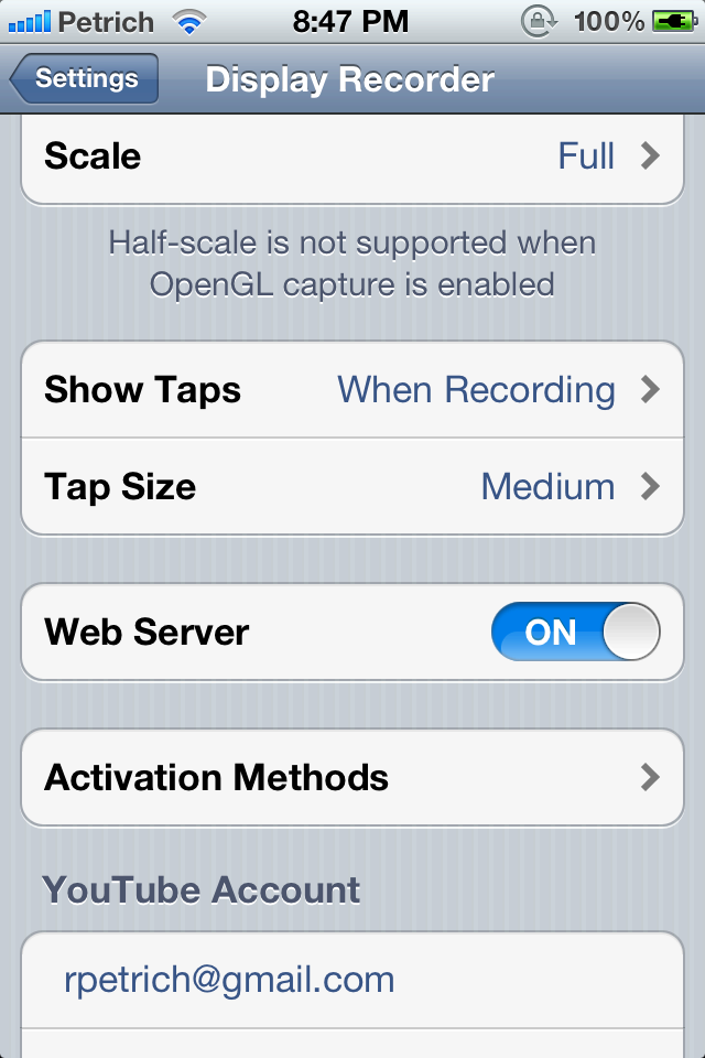 Display Recorder v1.2.5 Crackeado  Screenshot2