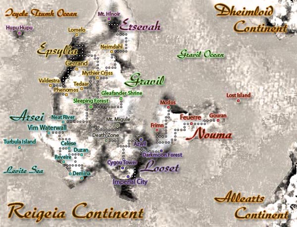 Stories of SHEIDH IV - Oracion Memoirs Reigeia_Map