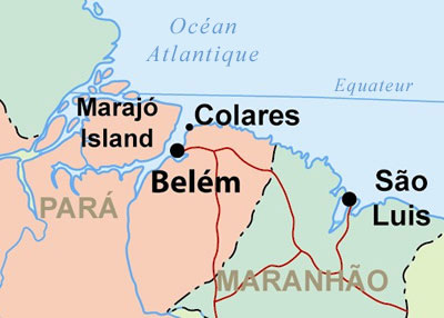 Le cas Colares au Bresil - 1977 à 1978 ColaresMap