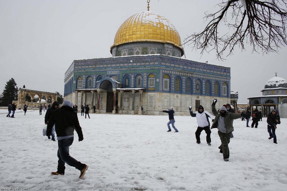  القدس تكتسي بالثلوج 388781557581