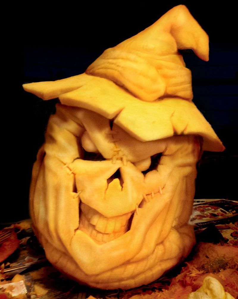 Calabazas con mucho arte Carving_Sue-17