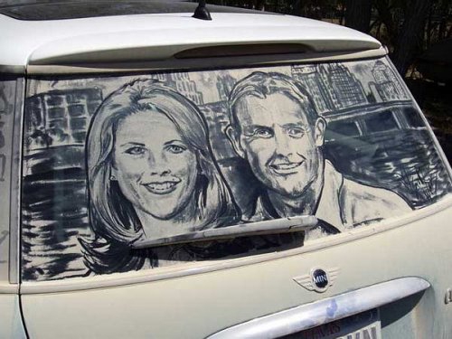 Scott Wade dibuja en los coches sucios 1_dirty_car_art_creativing