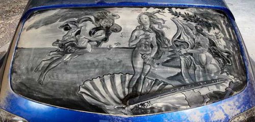 Scott Wade dibuja en los coches sucios 7_dirty_car_art_creativing