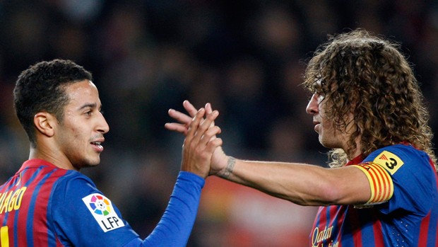 Barcelona massacra time da Série C - 9 x 0 Thiagoalcantara-puyol-efe