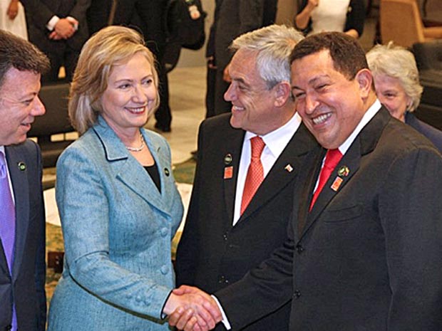 Que em 2011... Hillary-chavez