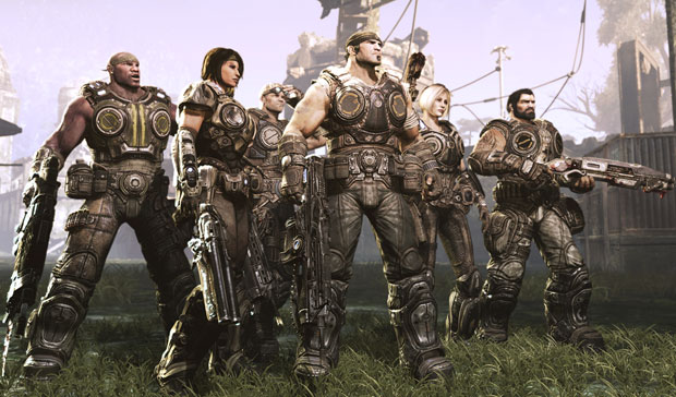 Esquadro de 'Gears of War 3' (Foto: Divulgao)