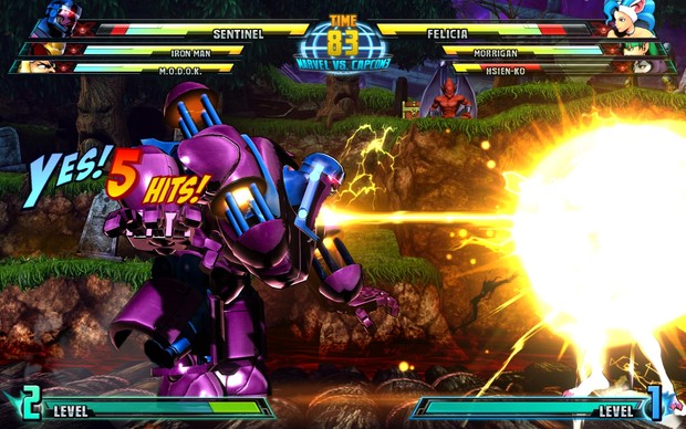 Conte até 100 com Imagens - 2ª Edição - MARVEL Marvel-vs-capcom-3-sentinel-screen-5