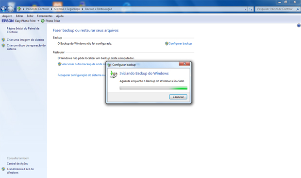 Como fazer backup no Windows 7 Backup