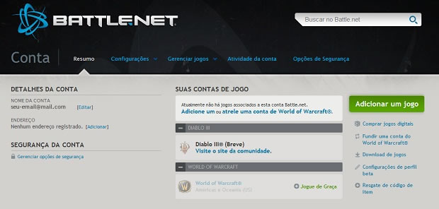 Como Jogar World OF Warcraft  Detalhes-da-sua-conta-no-battle