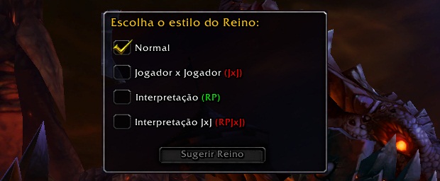 Criando Seu personagem no (WOW) Servidores-wow