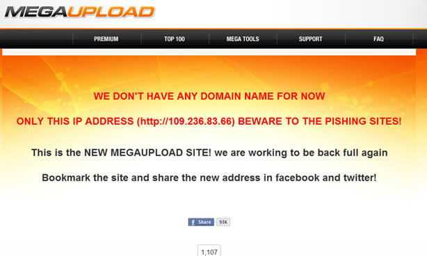 Volta do Megaupload, na verdade seria um vírus Mergaupload