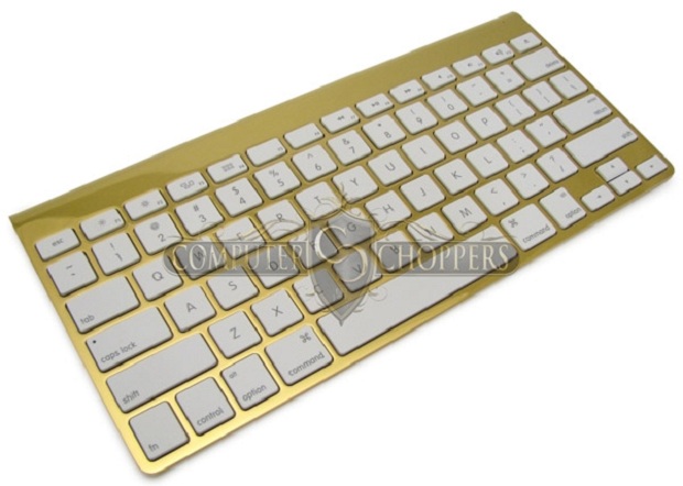 Loja de customizações banha seu iMac de 27 polegadas em ouro O-teclado-tambem-pode-ser-revestido-para-combinar-como-conjunto-foto-reproducaocomputer-choppers