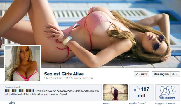 Página do Facebook elege as mais sexy da rede social Sexiest