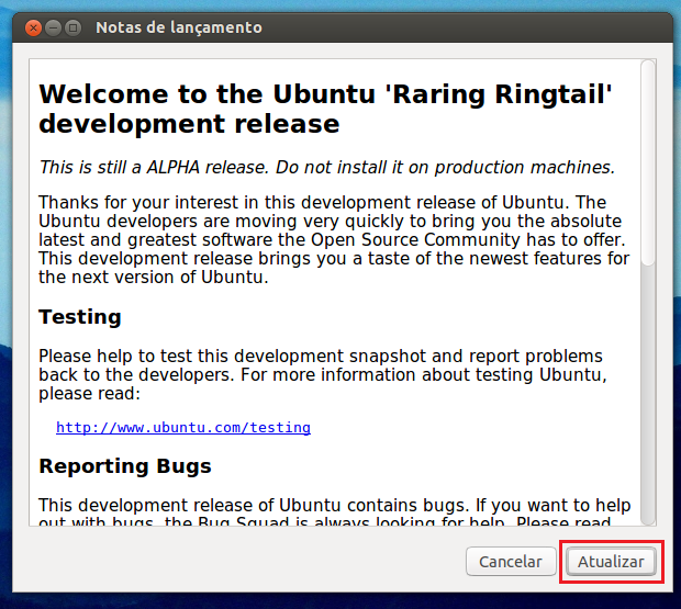 Migrar do Ubuntu 12.10 para 13.04 Upd08