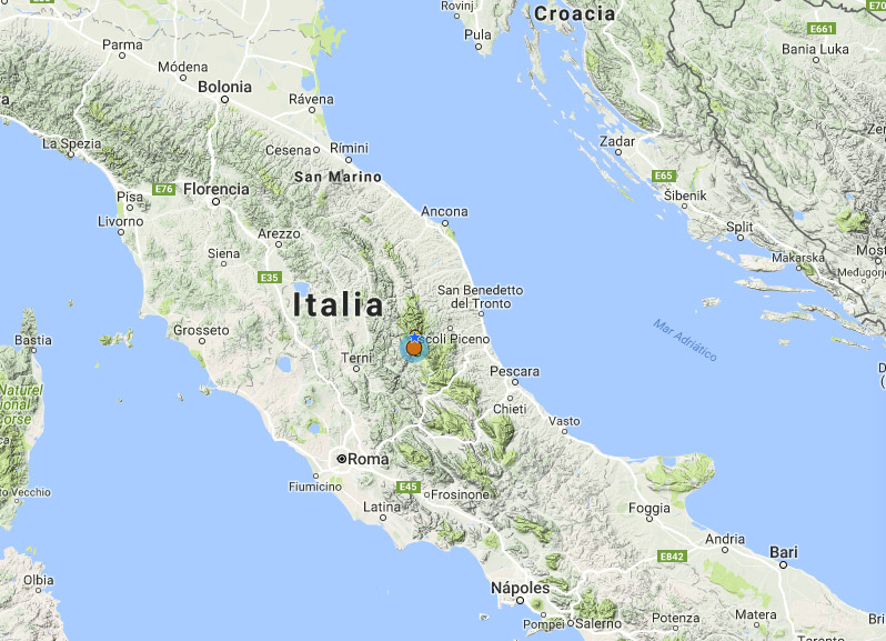 Ya hay más de 200 muertos en un fuerte terremoto de 6,1 grados Richter en el centro de Italia  Epicentro-terremoto-amatrice