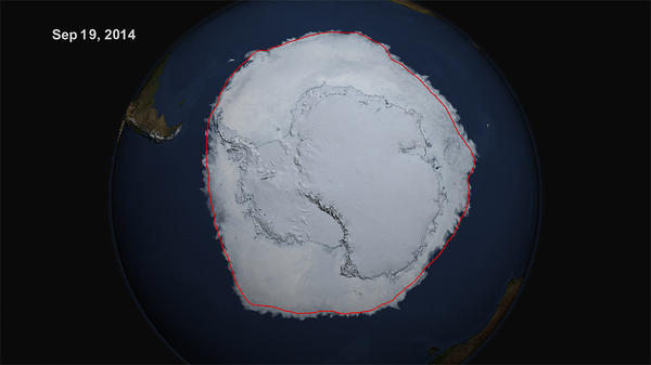 calentamiento - La farsa del calentamiento global Antartida19092014nasa