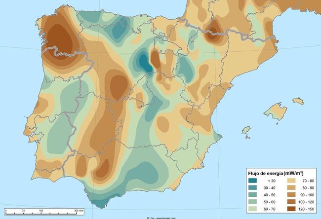 La energía geotérmica de España puede multiplicar por cinco la actual potencia eléctrica Mapa-geotermica