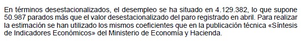 Las Estadisticas y El Ministerio de Trabajo: La Cocina del Infierno Paro_mayo