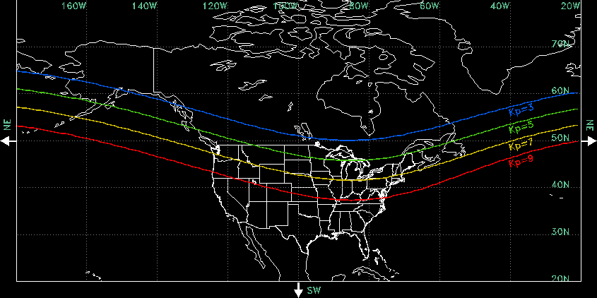 Solar Storm Could Light Up Sky Over U.S. Tonight: How to See the Northern Lights 215aurora-map