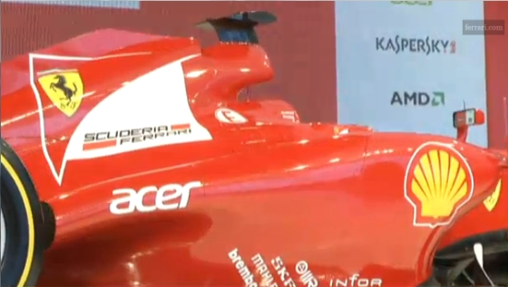 El nuevo Ferrari de Alonso F2012-3