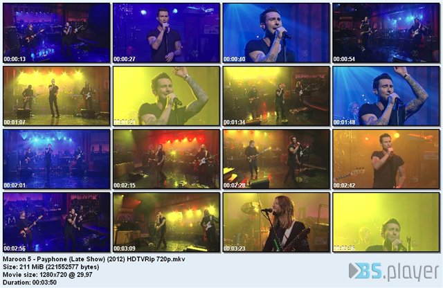 Maroon 5 - Payphone (Late Show) (2012) HDTVRip 720p F0edb9e96696