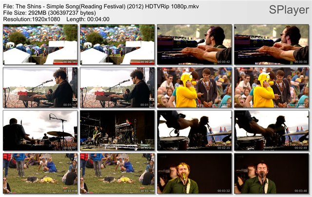 The Shins - Simple Song(Reading Festival) (2012) HDTVRip 1080p 69f9d367a65a