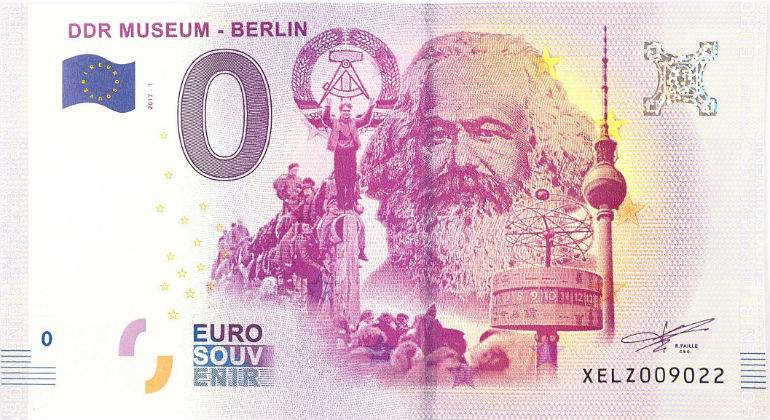 Negocio con  Karl  Marx. Tréveris Marx-karl-billete-cero-euros