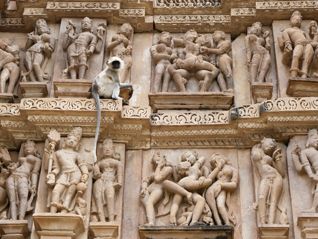 Asetians and purity Khajuraho-india-western-temples-s-a-monkey-text-to-some-erotic-sculptures-at-the-vishwanath-temple
