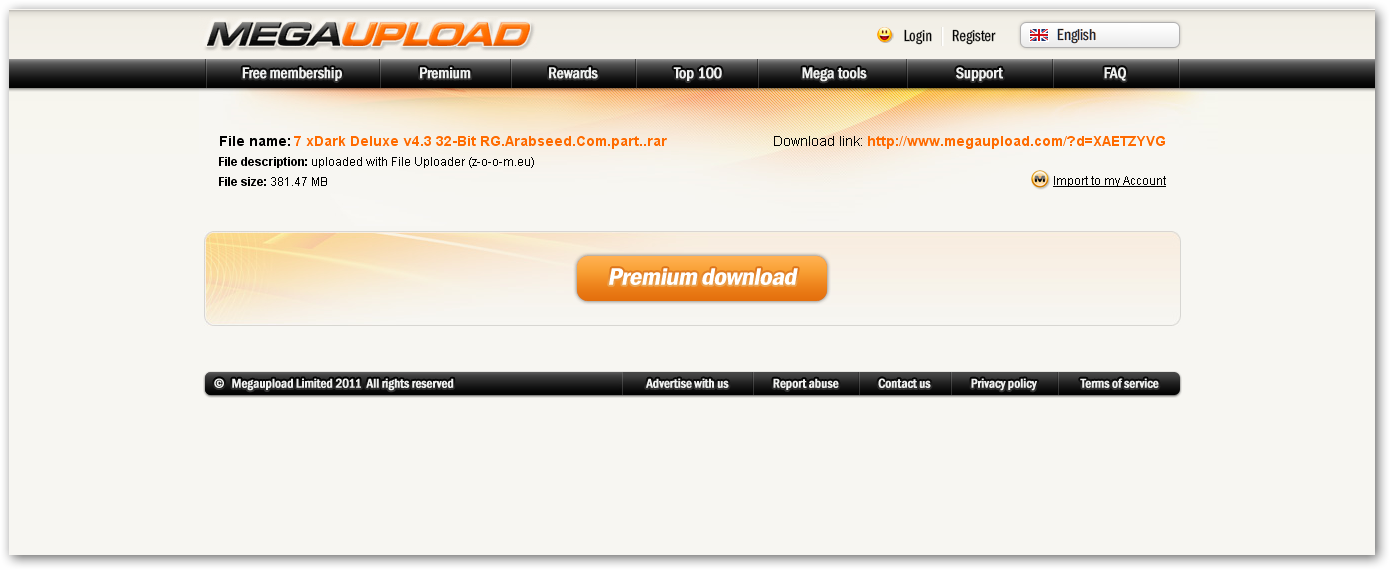 Megakey benefits: Megaupload Premium Free FOREVER Sshot54