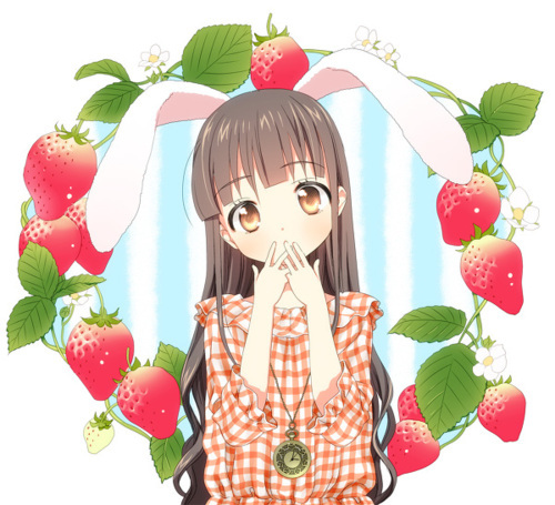 الضميرُ صوتٌ هادئٌ يخبركَ بأنَ احداً ينظرُ اليكَ Anime-bunny-cute-ears-girl-Favim.com-215263