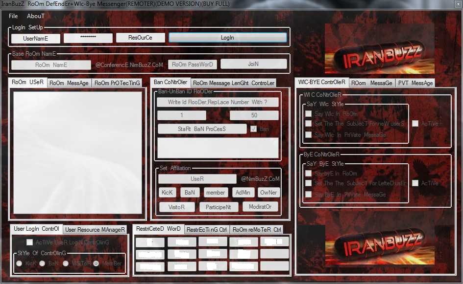 IranBuzZ RoOm DefEndEr+Wlc-Bye Messenger(REMOTER)(DEMO VERSION) IB