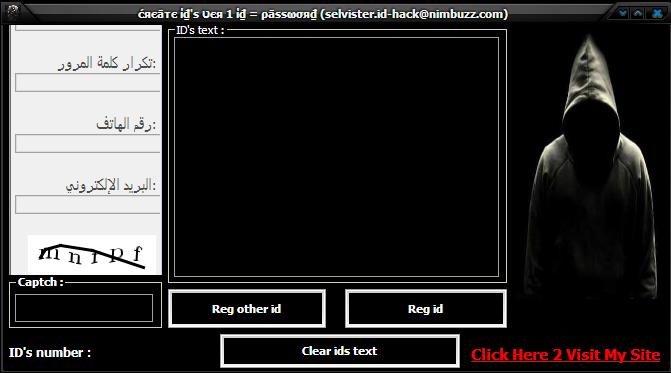 password - Sniper Create ID's Ver 0.1 ( id=password ) Hggh