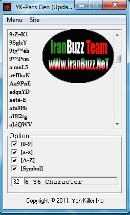 Yk password generator by iranbuzz Paaassssss