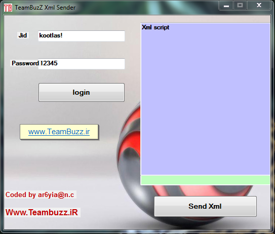 TeamBuzz xml sender  Teambuzz