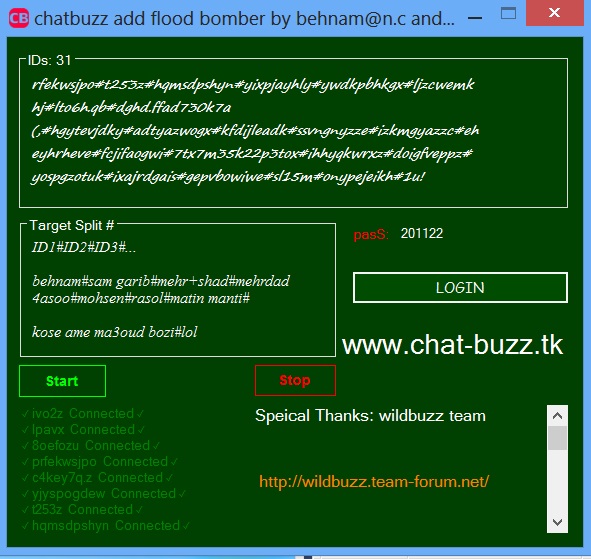 Chatbuzz Add Flood Bomber Add