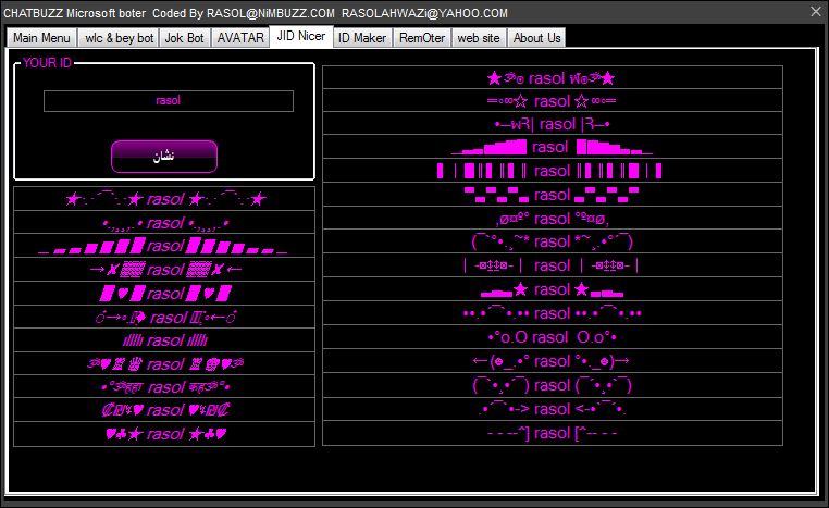 CHATBUZZ Microsoft full boter Coded By RASOL@N.C 208