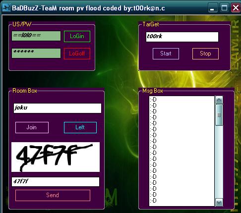 ¤• BadbuzZ RooM Pv FlooD Coded By: t00rk@n.c ¤• 1114