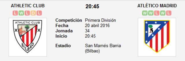 Athletic Club - Atlético de Madrid. Jornada 34.(HILO OFICIAL) Image