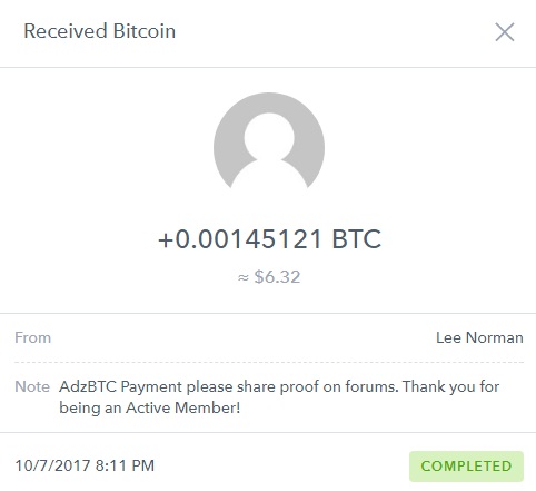 AdzBtc - Payment proofs Adzbtcpayment