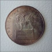 5 Liras 1848 gobierno provisorio de Venecia 1848-1849 Image