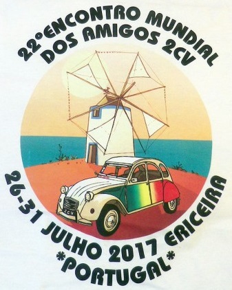 22º ENCONTRO MUNDIAL DOS AMIGOS 2CV EN ERICEIRA (PORTUGAL) 26-31 JULHO 2017. CARTEL_2_CV